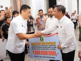Pemprov Banten salurkan Rp3 miliar dan logistik untuk Sumbar, Sumut, dan Aceh sebagai wujud solidaritas dan dukungan kemanusiaan.