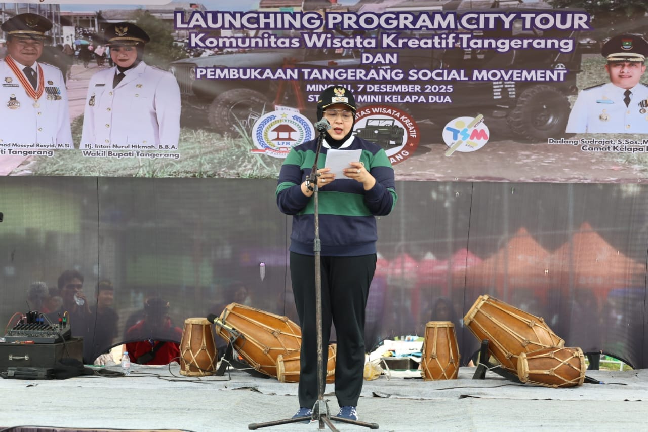 Wabup Intan resmikan City Tour Kelapa Dua dan Tangerang Social Movement untuk dorong wisata kreatif & ekonomi lokal.