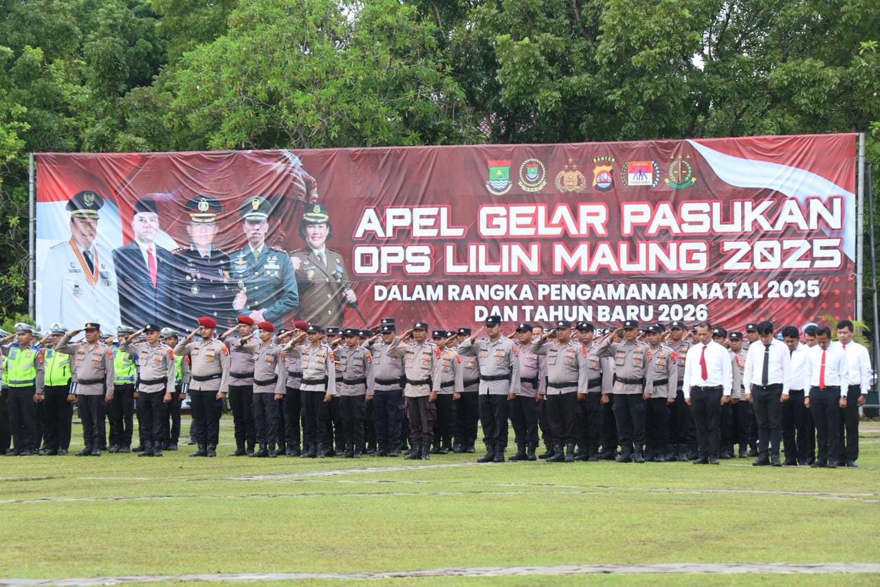 Pemkab Tangerang gelar Apel Operasi Lilin Maung 2025 siapkan 650 personel amankan Natal & Tahun Baru Nataru.
