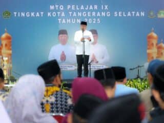 Wakil Wali Kota Tangsel Pilar Saga Ichsan menutup MTQ Pelajar IX, menegaskan penguatan akhlak dan cinta pelajar pada Al-Qur’an.