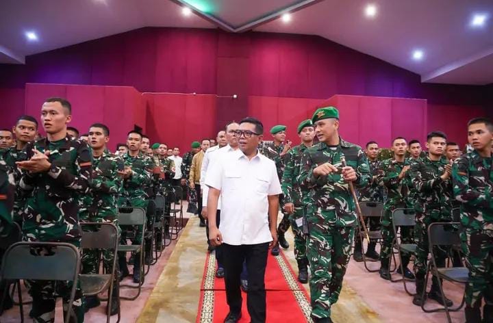 Gubernur Banten Andra Soni menegaskan sinergi Pemprov Banten dan Brigif TP 87 Salakanagara untuk percepatan pembangunan dan ketahanan pangan.