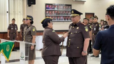 Pelantikan Fajar Gurindro sebagai Kepala Kejaksaan Negeri Kabupaten Tangerang dipimpin Kajati Banten, Kamis (8/1/2026).