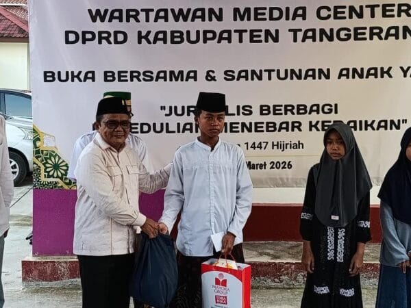 Tebar Kebaikan di Bulan Suci, Jurnalis DPRD Kabupaten Tangerang Gelar Santunan Anak Yatim