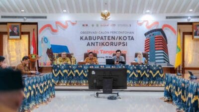 Kota Tangerang diusulkan jadi percontohan Kota Antikorupsi 2026. KPK lakukan observasi dan nilai komitmen tata kelola bersih.