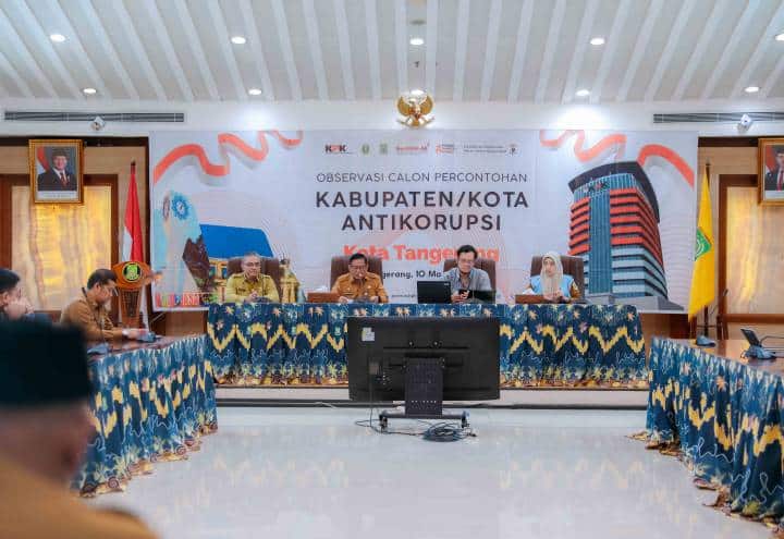 Kota Tangerang diusulkan jadi percontohan Kota Antikorupsi 2026. KPK lakukan observasi dan nilai komitmen tata kelola bersih.