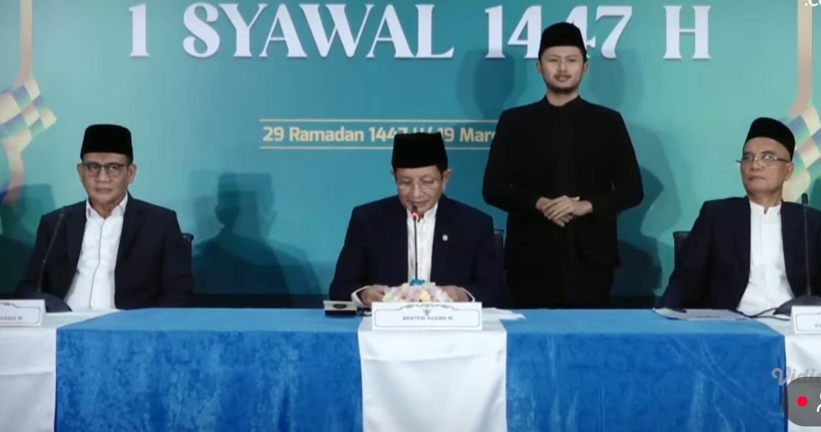 Pemerintah menetapkan Idulfitri 2026 jatuh pada 21 Maret 2026 setelah sidang isbat menyatakan hilal belum memenuhi kriteria MABIMS.