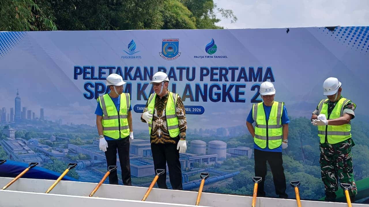 Pemkot Tangsel mulai bangun SPAM Angke 2 untuk perluas layanan air bersih, targetkan 28.200 sambungan rumah dan rampung 1 tahun.