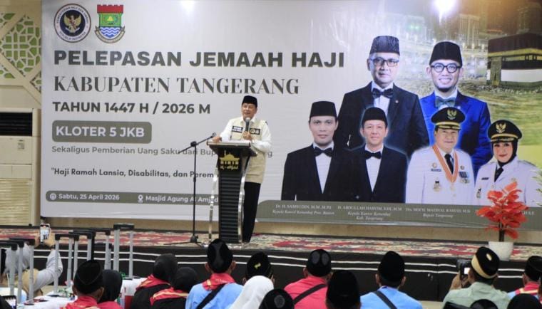 Bupati Maesyal memastikan jamaah haji Tangerang dalam kondisi sehat jelang keberangkatan, siap jalani seluruh rangkaian ibadah haji 2026.