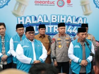 Kapolri dan Bupati Tangerang Hadiri Halal Bihalal KSPSI, Bahas Tantangan Ekonomi Global
