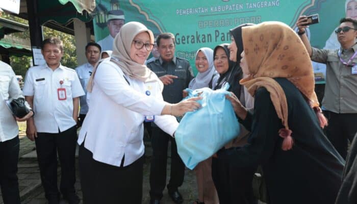 Disperindag Tangerang menggelar GPM untuk menjaga stabilitas harga pangan dan daya beli masyarakat melalui sembako murah.
