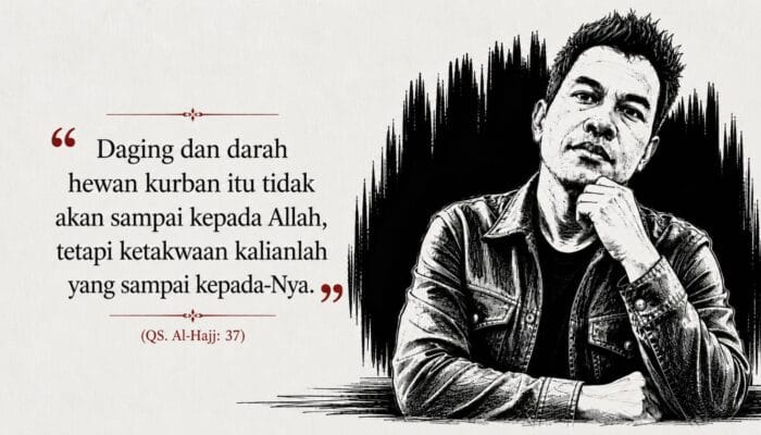 Refleksi Iduladha tentang makna kurban, ketakwaan, dan melepaskan keterikatan dunia melalui teladan Nabi Ibrahim dan Ismail.