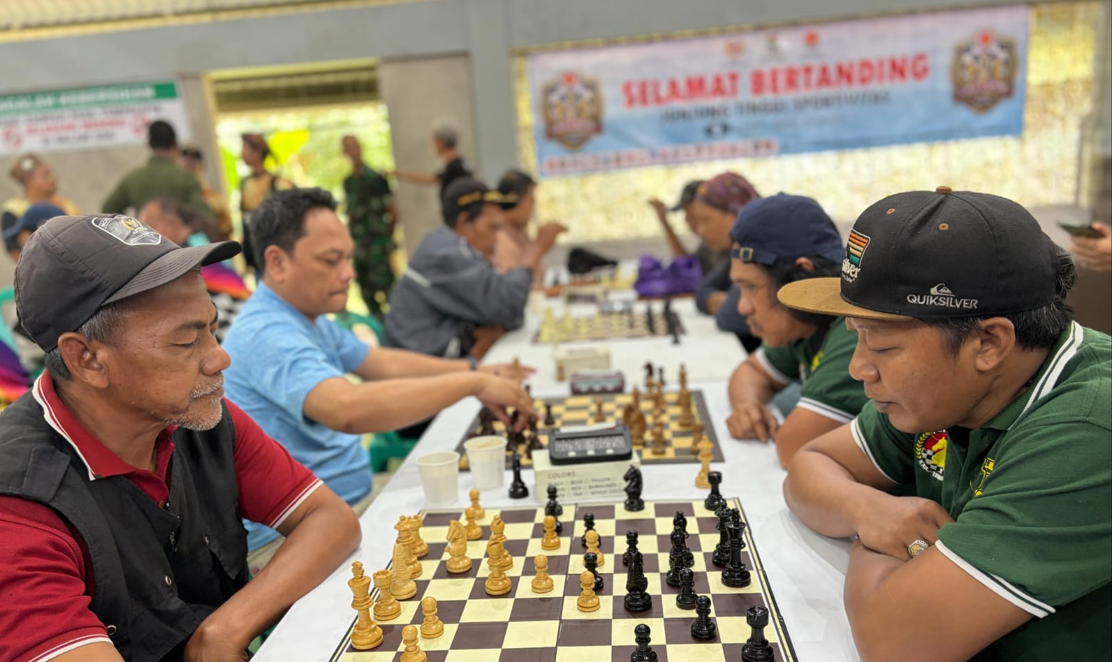 Sebanyak 20 klub berlaga pada putaran pertama Liga Catur Percasi Kabupaten Tangerang 2026 di GOR Wanakerta, Sindang Jaya.