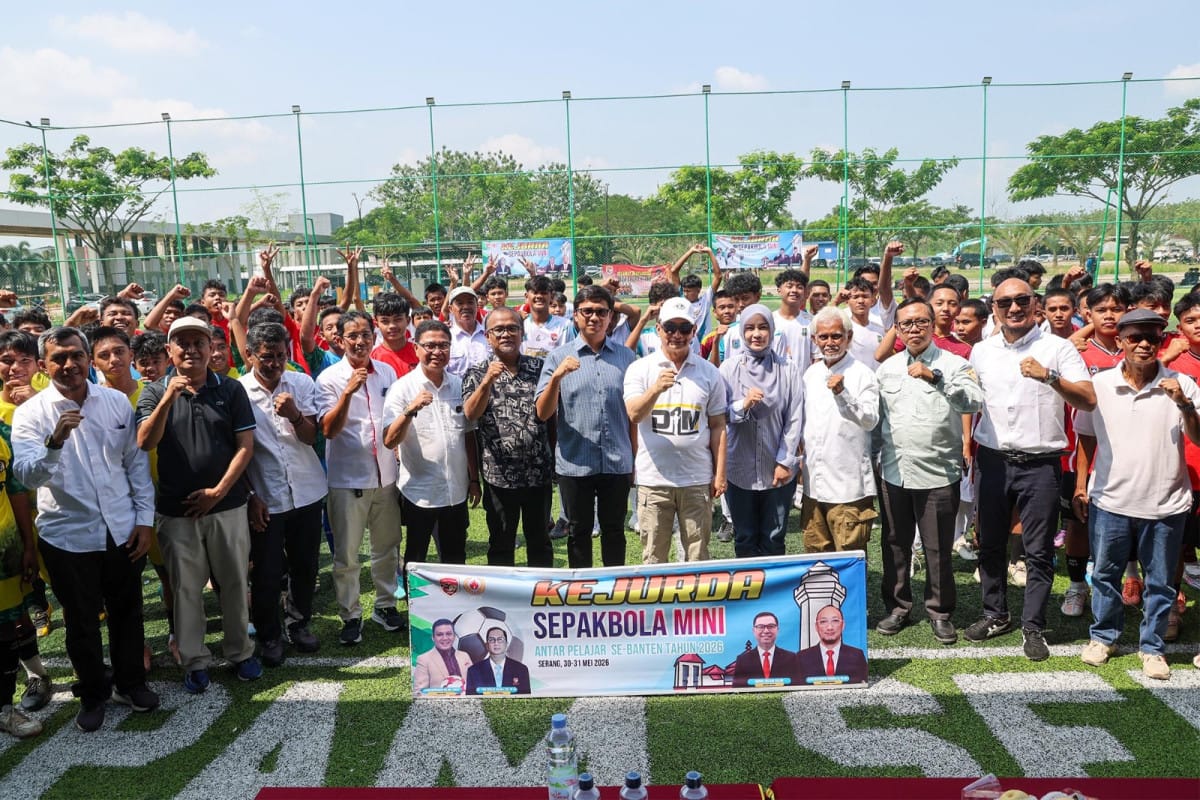 Kejurda Sepakbola Mini Pelajar 2026 di Serang menjadi ajang penjaringan atlet muda sekaligus memperkuat pembinaan olahraga Banten.