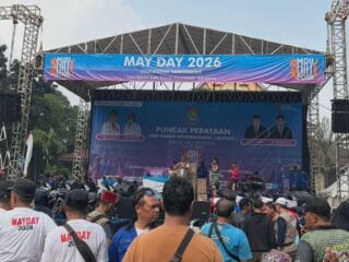 Semarak Puncak May Day 2026 di Tangerang, 25 Ribu Buruh Padati Puspemkab