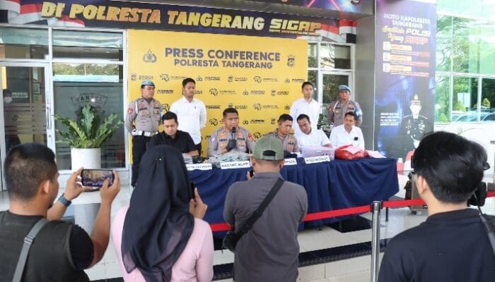 Operasi Satresnarkoba Polresta Tangerang mengungkap jaringan narkotika sintetis dari Sepatan hingga Pondok Aren.