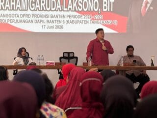 Abraham Garuda Laksono menegaskan komitmen mengawal aspirasi warga Kelapa Dua, dari honor guru hingga pembangunan sekolah.