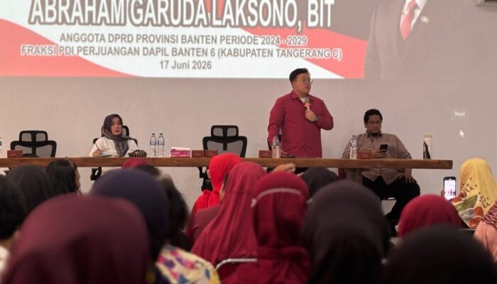 Abraham Garuda Laksono menegaskan komitmen mengawal aspirasi warga Kelapa Dua, dari honor guru hingga pembangunan sekolah.