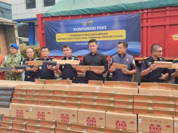 Bea Cukai Banten Bongkar Penyelundupan 8,2 Juta Batang Rokok Ilegal