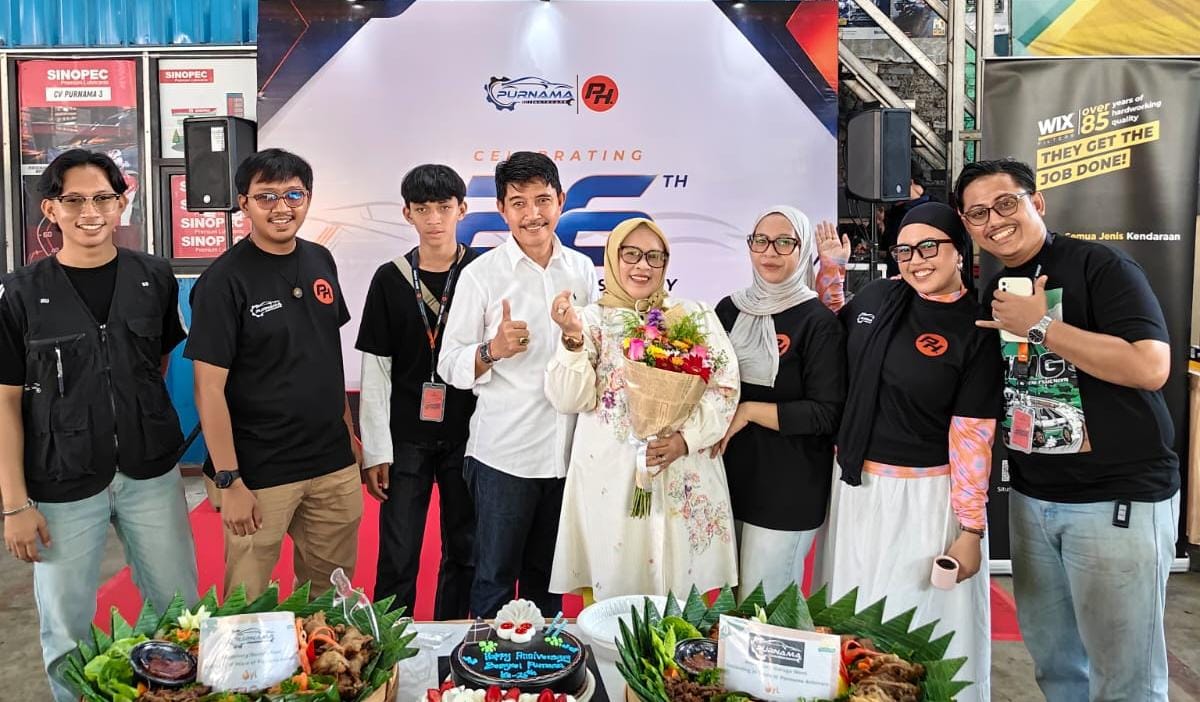 Purnama Autocare rayakan anniversary ke-26 di Bogor, PT Olindo Yana Lestari perkuat kemitraan bengkel dan dukung layanan otomotif.