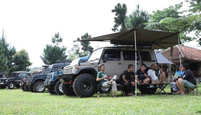 SKIn Tangsel rayakan HUT ke-9 di Bogor dengan 133 peserta, memperkuat solidaritas komunitas Jimny-Katana se-Jabodetabek.