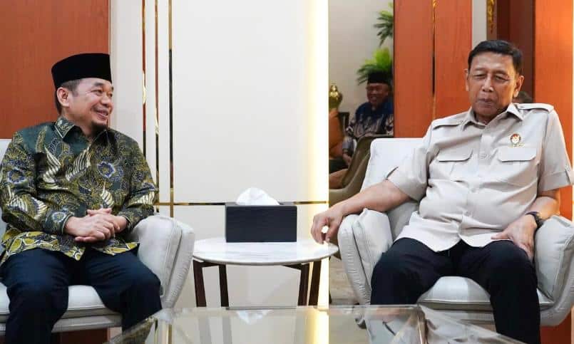 Terima audiensi PBMA, Wiranto menyoroti peran strategis Mathla’ul Anwar dalam pendidikan, dakwah, sosial, dan pemberdayaan umat.