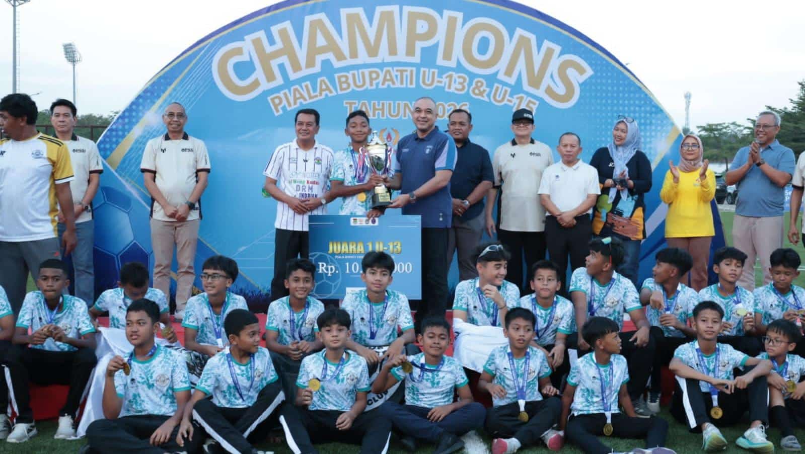 Kejuaraan Sepak Bola Piala Bupati Tangerang 2026 berakhir. Sebanyak 1.475 pemain muda dari 59 klub ambil bagian dalam kompetisi.