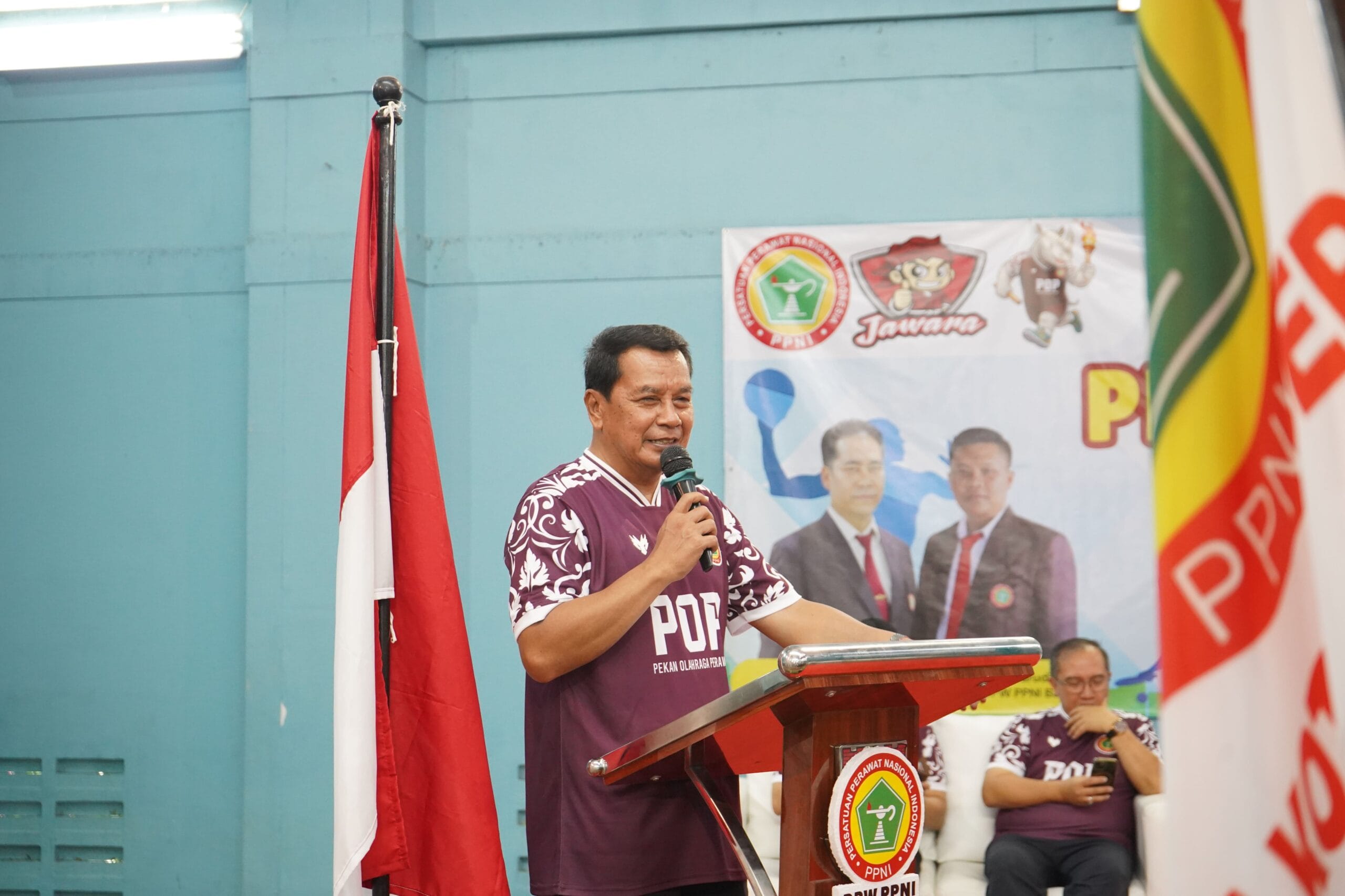 Bupati Tangerang mengajak perawat se-Banten memperkuat silaturahmi, sportivitas, dan kolaborasi melalui ajang Porseni 2026.