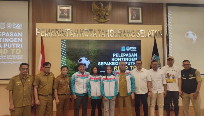 Tangsel City menjadi wakil Indonesia di Gothia Cup Swedia 2026. Benyamin Davnie bangga atas prestasi tim sepak bola putri asal Tangsel.