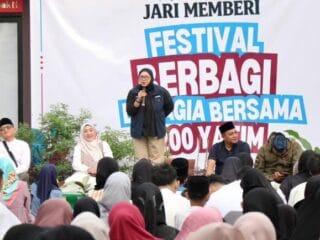 Di Hadapan 200 Anak Yatim, Wabup Tangerang Ajak Masyarakat Manfaatkan Program Pendidikan Gratis