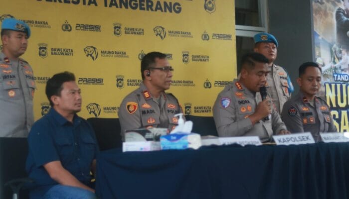 Pelaku penusukan korban di Kampung Picung Tigaraksa dibekuk polisi usai kabur ke Sumatera Selatan bersama barang bukti.