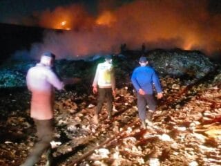 Polresta Tangerang Imbau Warga Tak Dekati Titik Kebakaran TPA Jatiwaringin, Ini Alasannya