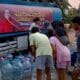 Dua mobil tangki membawa 18.000 liter air bersih untuk membantu 485 KK di Cukanggalih yang terdampak kekeringan.
