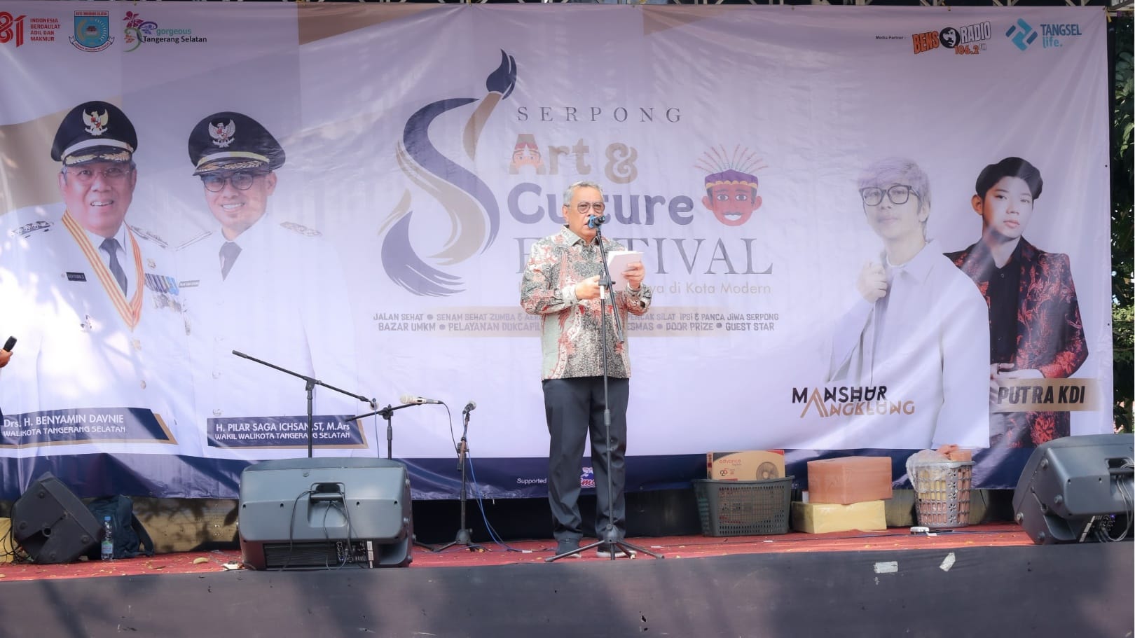 Wali Kota Tangsel Benyamin Davnie mendorong Serpong Arts & Culture Festival 2026 menjadi agenda budaya tahunan.