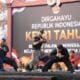 Kirab Merah Putih di Kota Tangerang berlangsung meriah dengan atraksi debus, marching band, tarian tradisional, dan deklarasi kebangsaan.