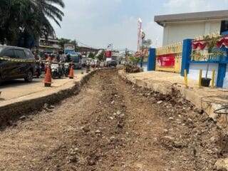 Jalan Sitanala Diperlebar 252 Meter, Pemkot Tangerang Pastikan Lalu Lintas Tetap Berjalan