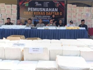 Polres Tangsel Musnahkan 46 Juta Butir Obat Keras Hasil Ungkap Jaringan Peredaran Ilegal