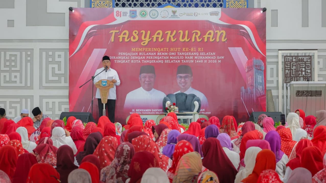 Tasyakuran HUT ke-81 RI di Tangsel menjadi momentum memperkuat kerukunan, persatuan, dan gotong royong warga.