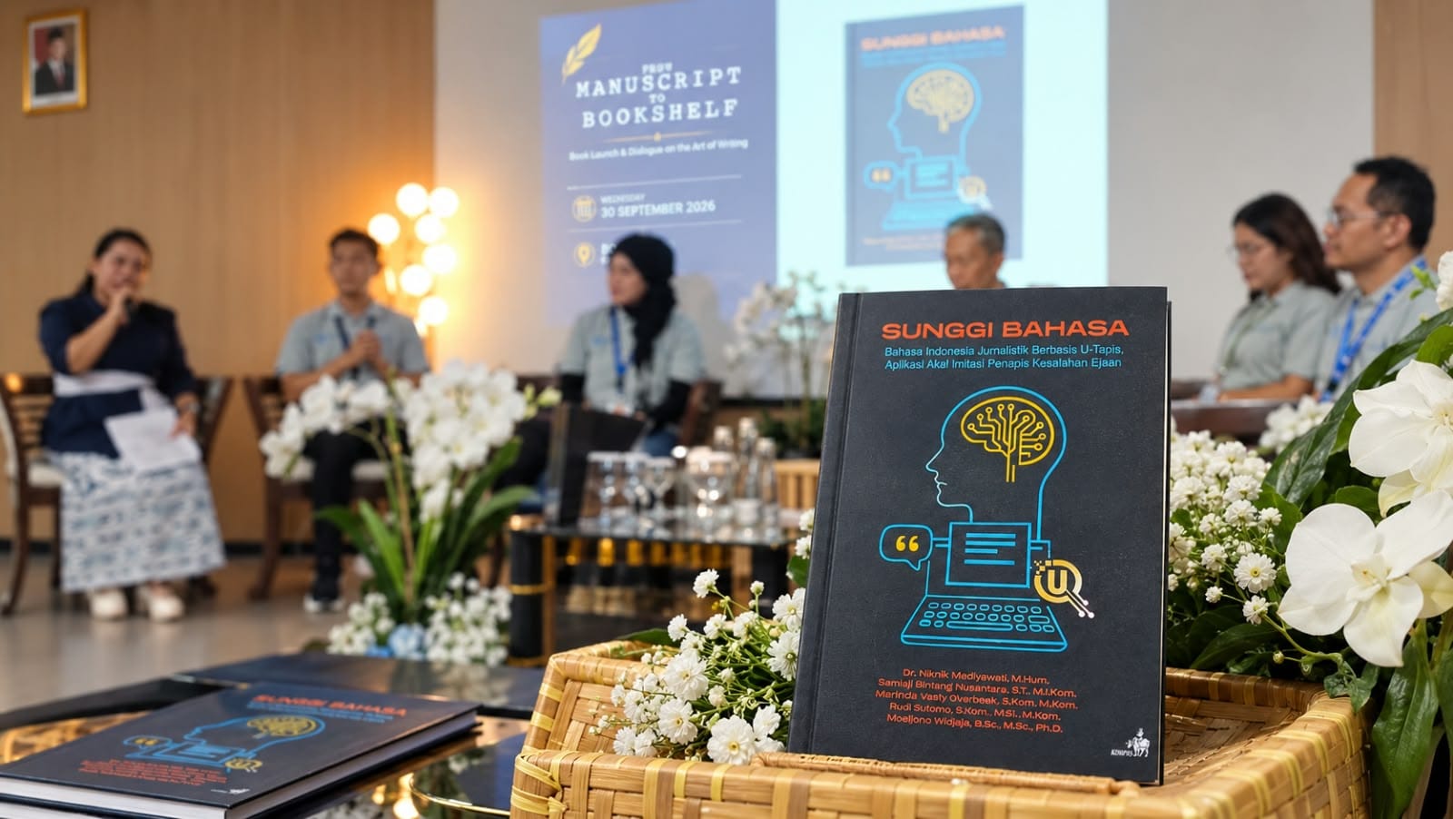 U-Tapis, inovasi UMN berbasis AI, dikembangkan untuk mendeteksi dan membantu mengoreksi kesalahan bahasa dalam naskah jurnalistik.