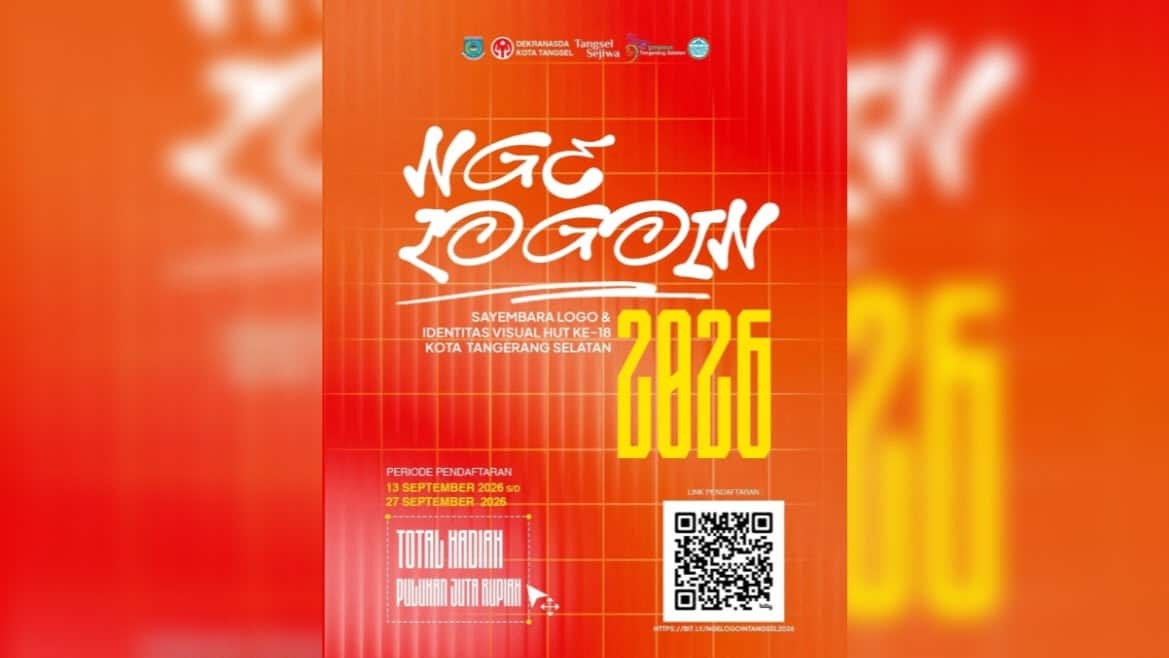 Pemkot Tangsel membuka sayembara logo HUT ke-18 bertema “Langkah Besar Sang Juara” untuk menggambarkan perjalanan kota.