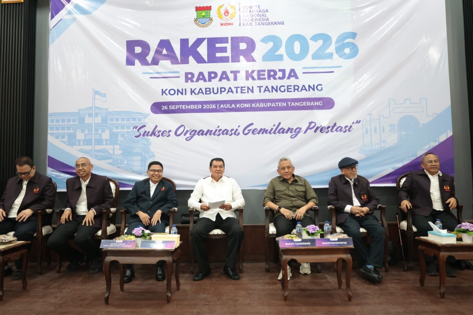 Maesyal Rasyid meminta KONI dan Pengcab Kabupaten Tangerang memperkuat komunikasi serta kolaborasi jelang Porprov Banten.