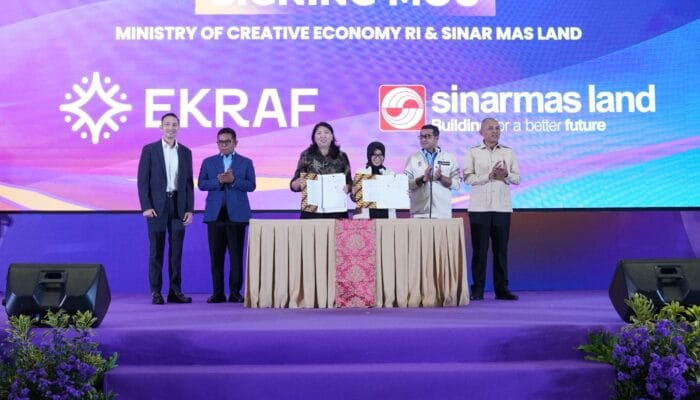 Sinar Mas Land dan Kemenekraf teken MoU untuk memperkuat ekosistem, inovasi, talenta, dan investasi ekonomi kreatif di Banten.