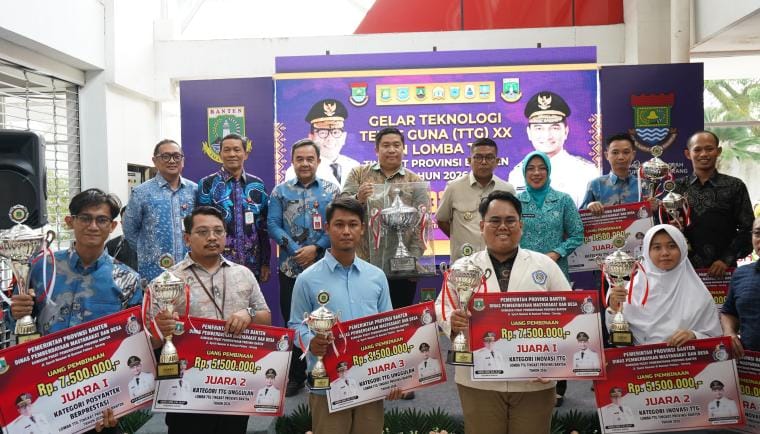 Gelar TTG Banten 2026 resmi ditutup. Kota Cilegon meraih Juara Umum berkat berbagai inovasi teknologi tepat guna.