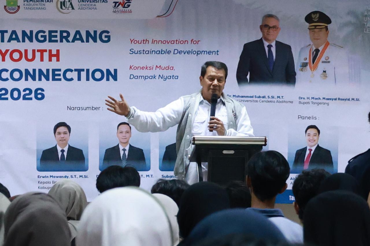 Bupati Maesyal Rasyid mengajak pemuda Tangerang berani mencoba hal baru dan menciptakan inovasi yang memberi manfaat nyata.