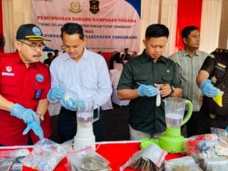 Kejari Kabupaten Tangerang Musnahkan 144 Perkara, Sabu hingga Puluhan Ribu Obat Keras