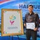 Logo Hari Jadi ke-394 Kabupaten Tangerang memiliki makna dari batik Cisoka, garis pantai, ayam wareng, hingga cahaya api.