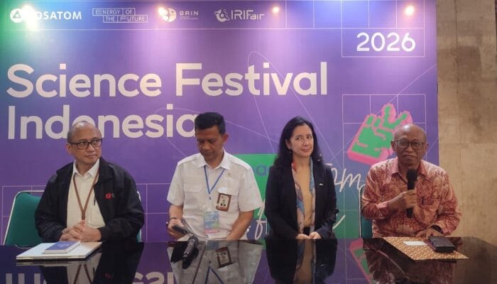 BRIN mengenalkan teknologi nuklir dan antariksa kepada ribuan siswa SMA dan mahasiswa dalam Science Festival Indonesia 2026.