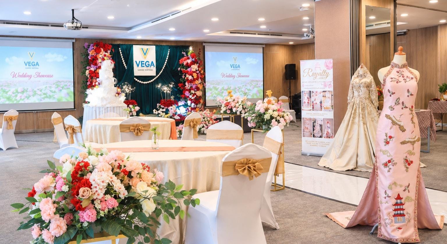 Wedding Showcase Vega Hotel Gading Serpong hadirkan inspirasi konsep pernikahan, konsultasi vendor, food tasting, serta promo spesial.