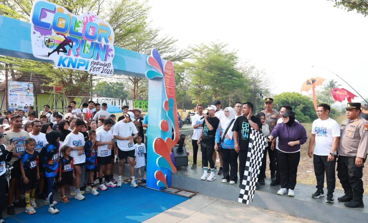 Ribuan peserta meriahkan Color Run KNPI Pakuhaji pada HUT ke-34 Kecamatan Pakuhaji, sekaligus pembukaan Liga Santri U-15 dan U-23.