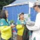 DLH Tangsel mendorong penghijauan dari rumah melalui program penukaran sampah plastik dengan bibit tanaman di CFD BSD.