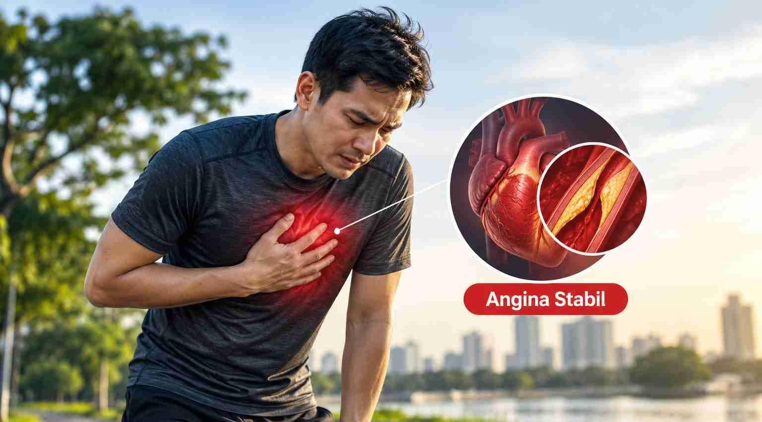 Nyeri dada saat berolahraga jangan diabaikan. Kenali angina stabil, gejala, penyebab, serta pentingnya deteksi dini dengan EKG dan treadmill.